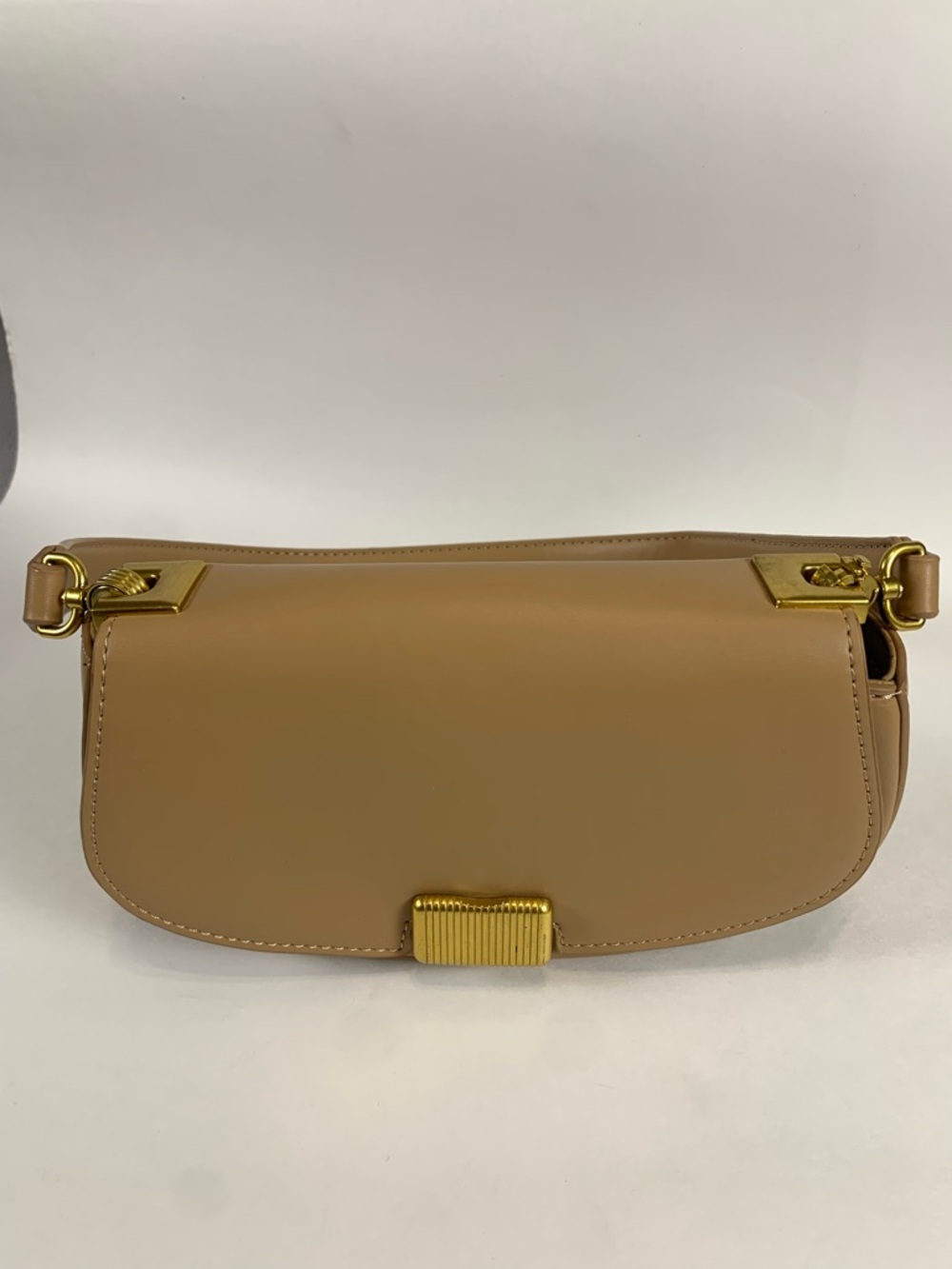 Rachel Zoe Women's Leather Shoulder Bag in Tan Small Y2K Aesthetic